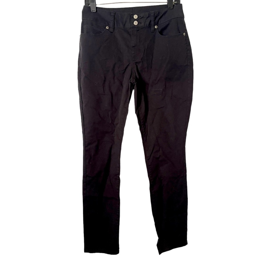 London Jean Black Straight Leg Pants‎ 8/s